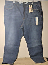 NWT Terra and Sky Women's Plus Size Core Denim Straight Leg Jeans 24 W petite
