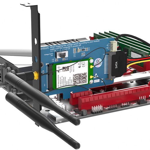 New MINI PCI TO PCI Wireless Card Desktop Adapter Connector 3G/4G/LTE SIM Card - Picture 5 of 8