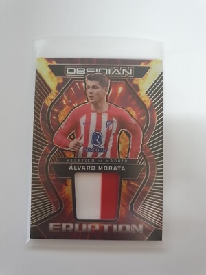 2023-2024 Panini Obsidian Rare Alvaro Morata Eruption Patch # /49