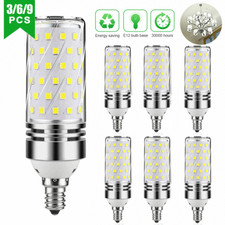 Bombilla LED Maíz 16W E12 6000K Candelabro Ventilador de Techo Lámpara Luz de Día Blanco EE. UU.