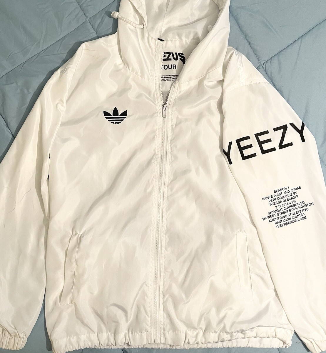 Adidas X Kanye West Yeezus White Tour Jacket Season 1 Adidas X Kanye West Yeezus White Tour Jacket Season 1