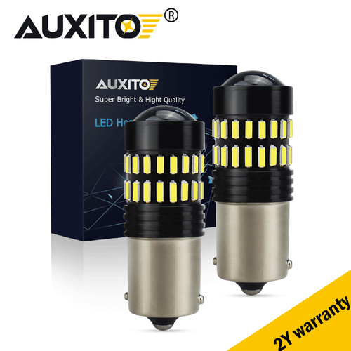 2X AUXITO BA15S 1156 P21W LED TURN SIGNAL INDICATOR BULB GLOBE WHITE/AMBER/RED