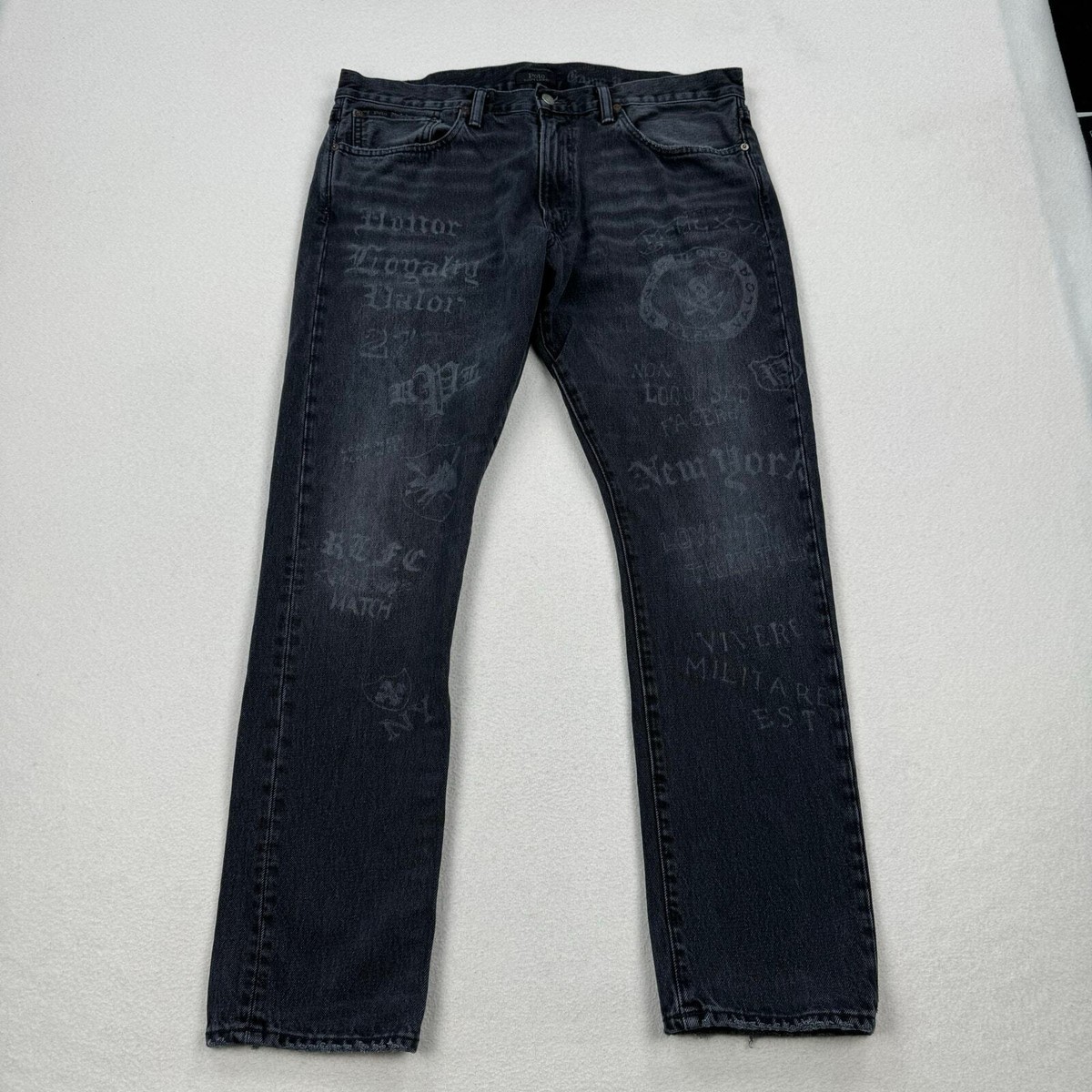 Polo Ralph Lauren Jeans Sz 36x31 Faded Black Sullivan Slim