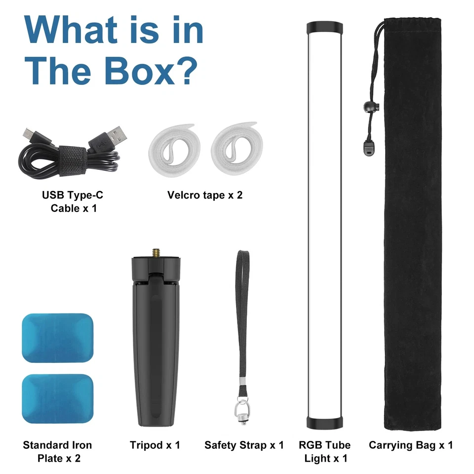 FLASHOOT FL-T15 RGB LED Video Light Lamp Full Color 2800K-8000K With APP Control - Image 2 of 4