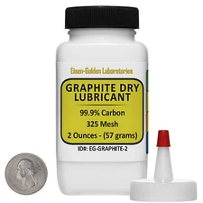 Graphite Dry Lube [C] 99.9% ACS Grade Powder 2 Oz in a Dispenser Bottle USA