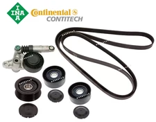 Belt Tensioner Assembly Idler Pulley Drive Belt Kit OEM for Audi Q7 TDI 09-12