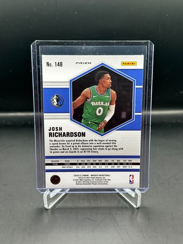 2020-21 Panini Mosaic Josh Richardson Reactive Orange Mosaic #148 Spurs - Picture 2 of 2