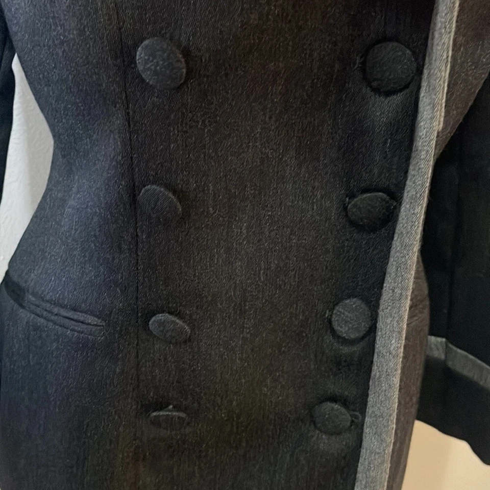 Blazer Moschino Chic de Lana Gris Vintage Foto 4 de 4