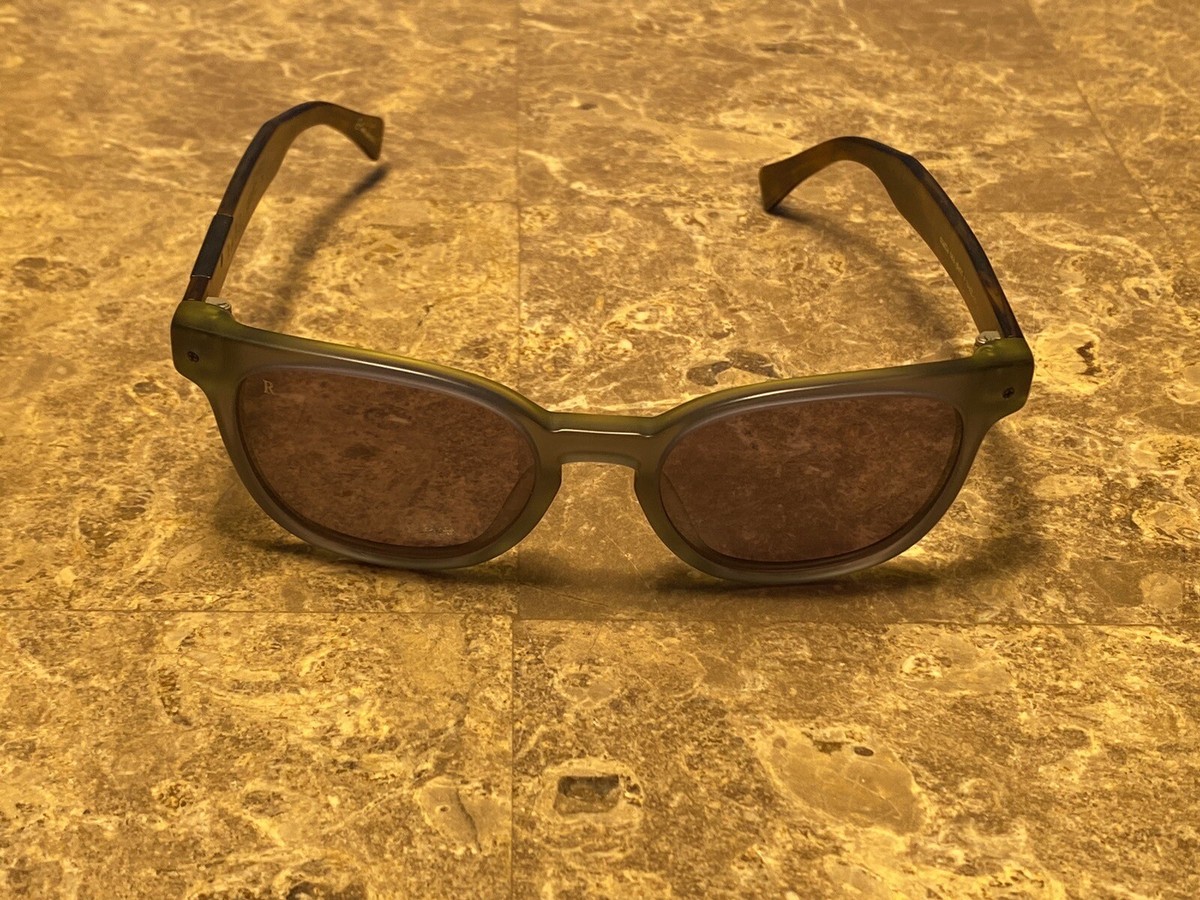 RAEN I Hand Made Matte Sea glass +root beer Sunglasses