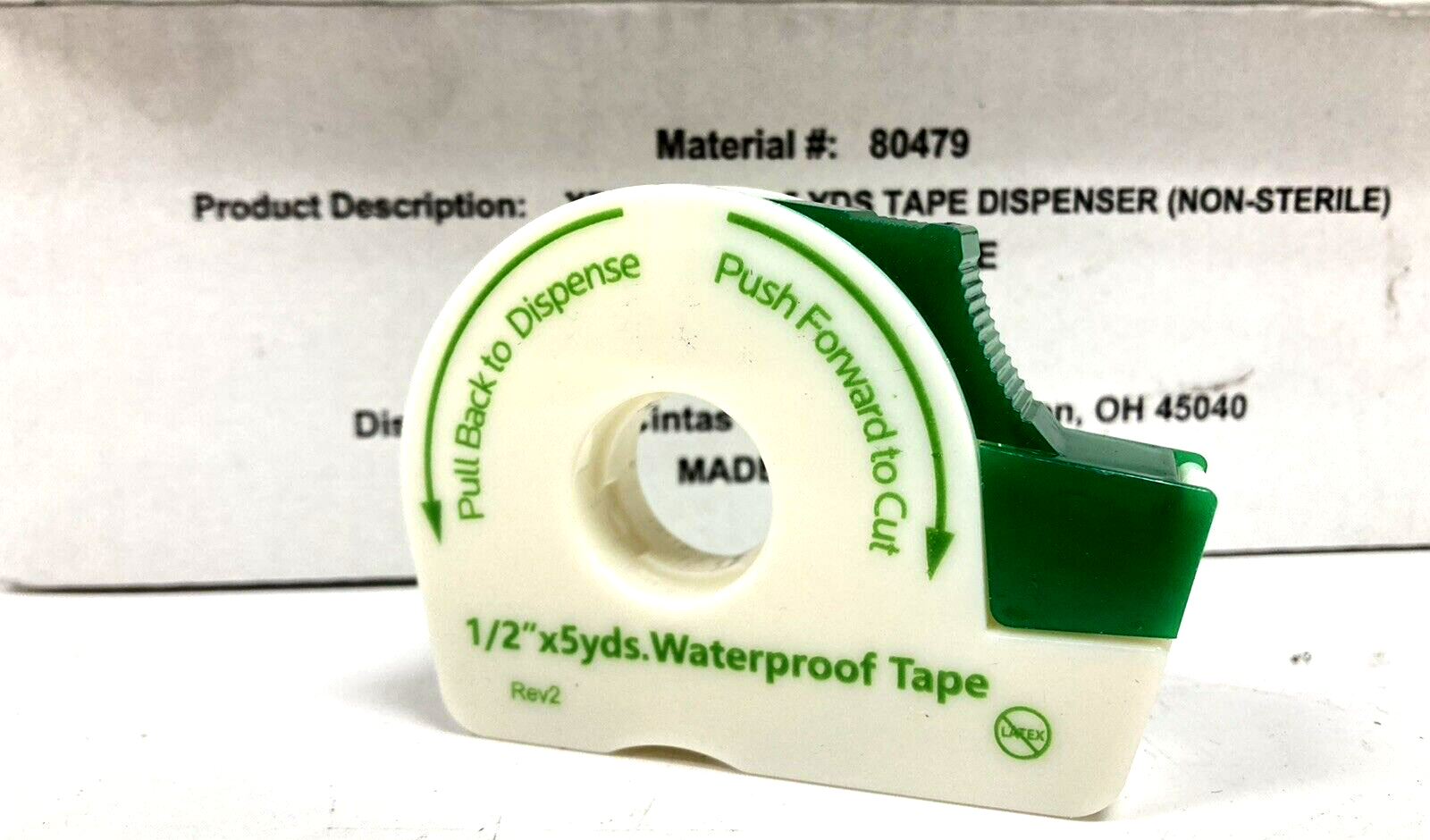 24 Rolls of Xpect NonSterile Waterproof First Aid Tape w/Dispensers 1/