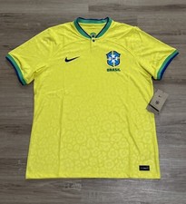 NIKE Brazil National Team 22/23 Home Jersey Men  s Size L Neymar JR DN0680-742