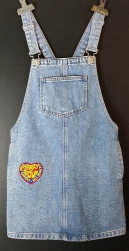 Topshop Petite Denim Mod Dungaree Dress 