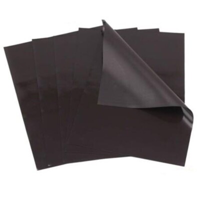 FLEXIBLE MAGNETFOLIEN A6/A5/A4 SCHWARZ 0,5 mm BASTELN STANZENAUFBEWAHRUNG/KÜHLSCHRANKMAGNETE
