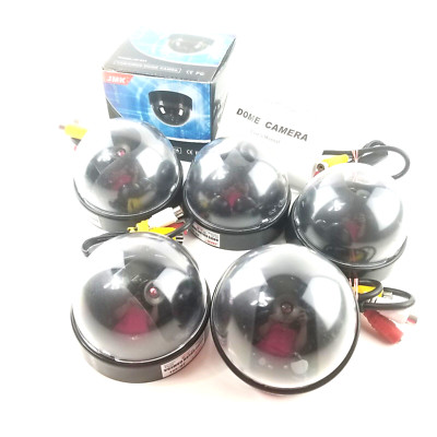 JMK JK-601 Dome Color Camera 9V NTSC 500mA Lot of 5 CCD CMOS Dome Camera