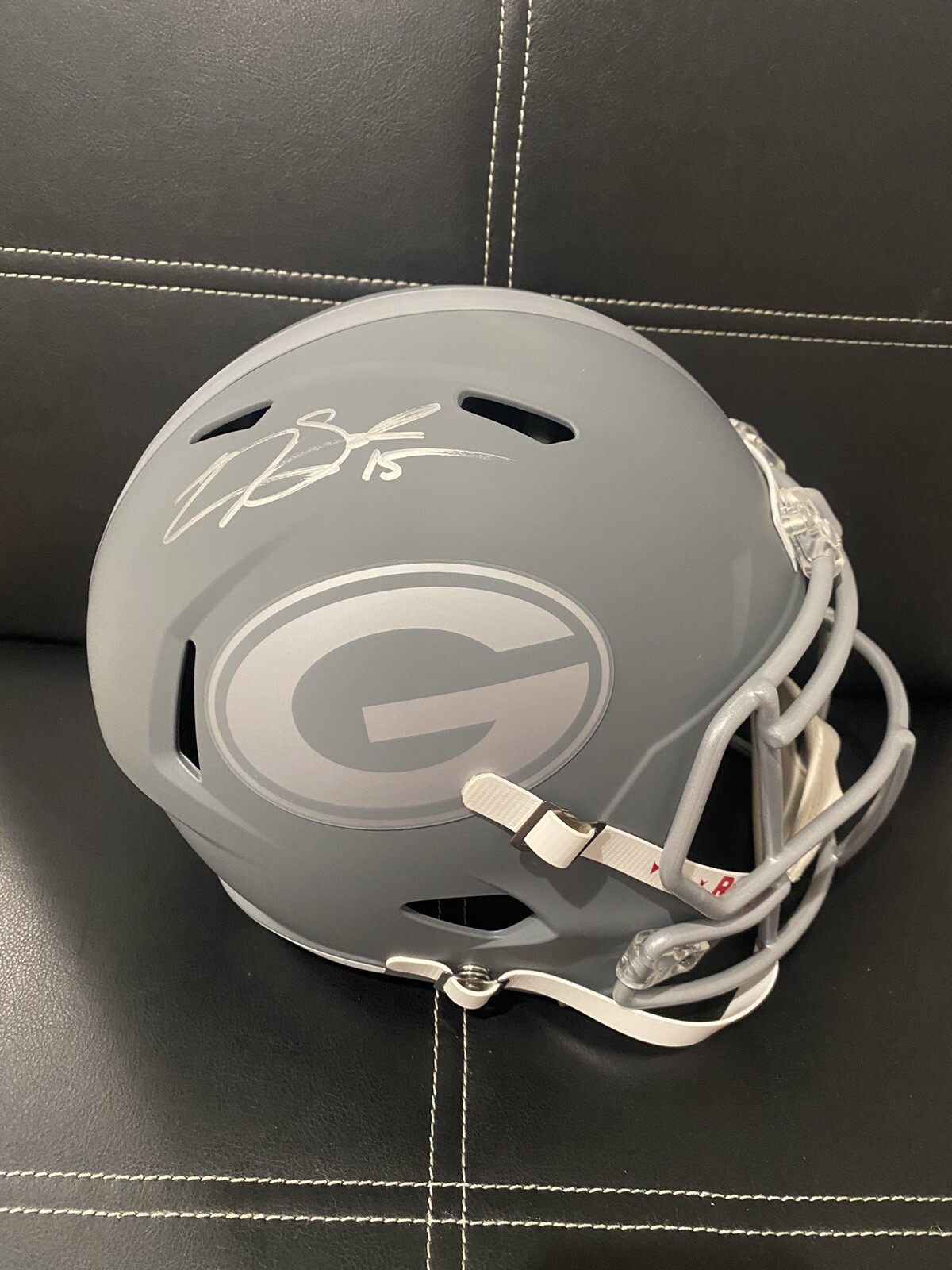 Carson Beck Autographed Signed Georgia Bulldogs Full Size Helmet Beckett Witness 