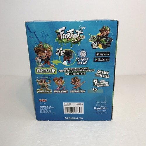 Fartist Club Farty Flip Skateboard Boy Action Figure Collectible Playset New Toy - Picture 2 of 6