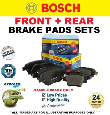 BOSCH FRONT + REAR Axle BRAKE PADS SET for FORD TRANSIT Box 2.2 TDCi 2011-2014