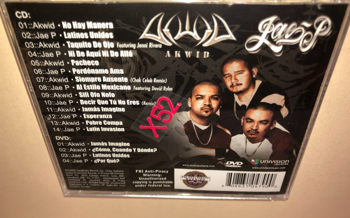 Akwid con Jae P CD Kickin It Juntos Special Edition with Bonus DVD