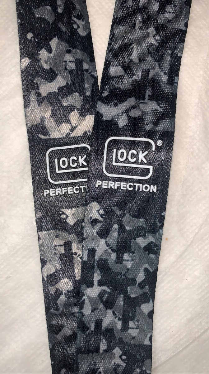 GLOCK PERFECTION LANYARD 19” Neck Loop Key Keychain Gray Camo New