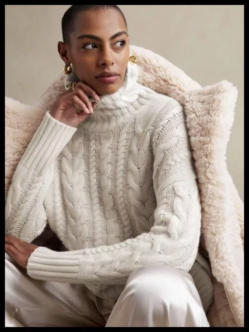 Banana republic hotsell cashmere sweater womens