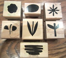 Stampin Up Shadow Flower Blooms Stems Leaves