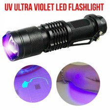 395nm UV Ultra Violet LED Flashlight Blacklight Light Inspection Torch Lamp US