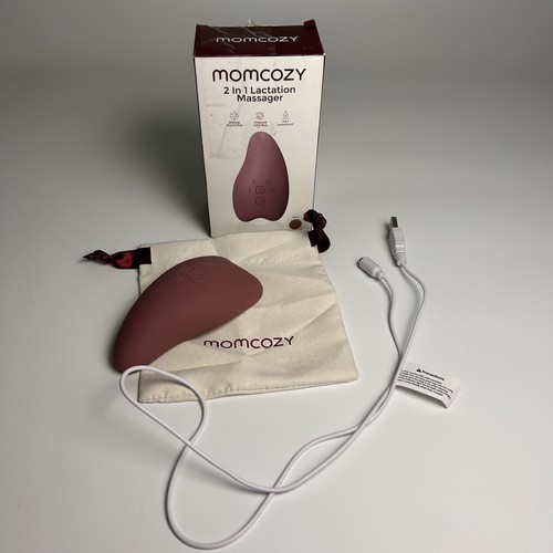 Momcozy Stillmassagegerät 2-in-1 Wasserdicht Wiederaufladbar Wärme und Vibration