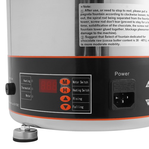 Commercial 5-layer Stainless Steel Digital Display Chocolate Fountain Machine US - Picture 13 of 14