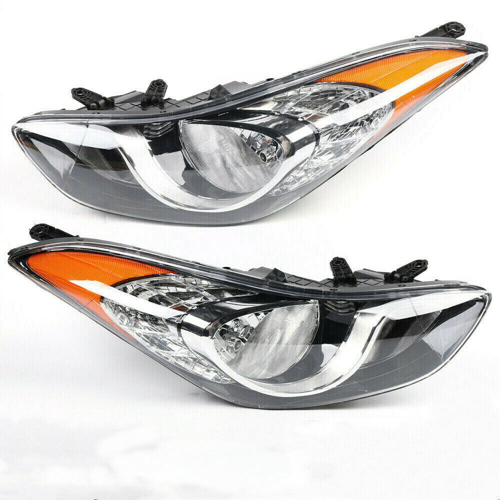 For 2011 2012 2013 Hyundai Elantra 4-Door 1 Pair Headlights Left & Right Fromt