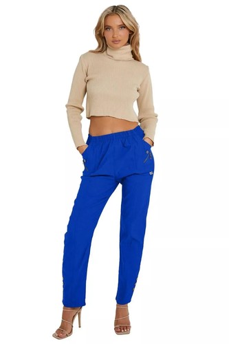 Neu Stil Damen Lady Kirschbeere volle Länge Baumwolle Hose Freizeit Stretch Hose - Bild 30 von 32