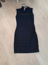 BNWT SIZE 8  BLACK SLEEVELESS BODYCON DRESS WITH CUTOUT DETAIL  BARGAIN