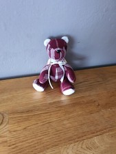 Handmade memory bears mini bear 5" to sit or hang on Xmas tree always with you 