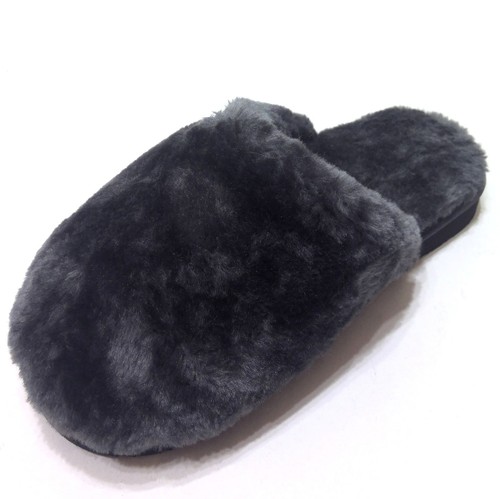 NEW Harley-Davidson Womens Grey Fuzzy Barela Slippers Size 6 D87253-600M - Picture 5 of 6