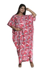 Kaftan Long Dress Cotton Printed Kaftan Maxi Dress Bohemian Night Wear Dress