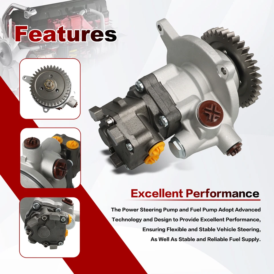 Nueva dirección asistida y bomba de combustible metálica para Mack MP7/MP8-Volvo D11/D13 Stock en EE. UU. Foto 4 de 4