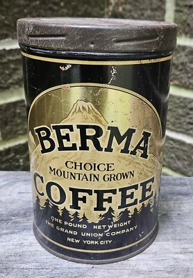 邦楽 Trattoria Course Volume 1 Winter Edition Vintage BERMA 1 LB. Choice Mountain Grown COFFEE Advertising
