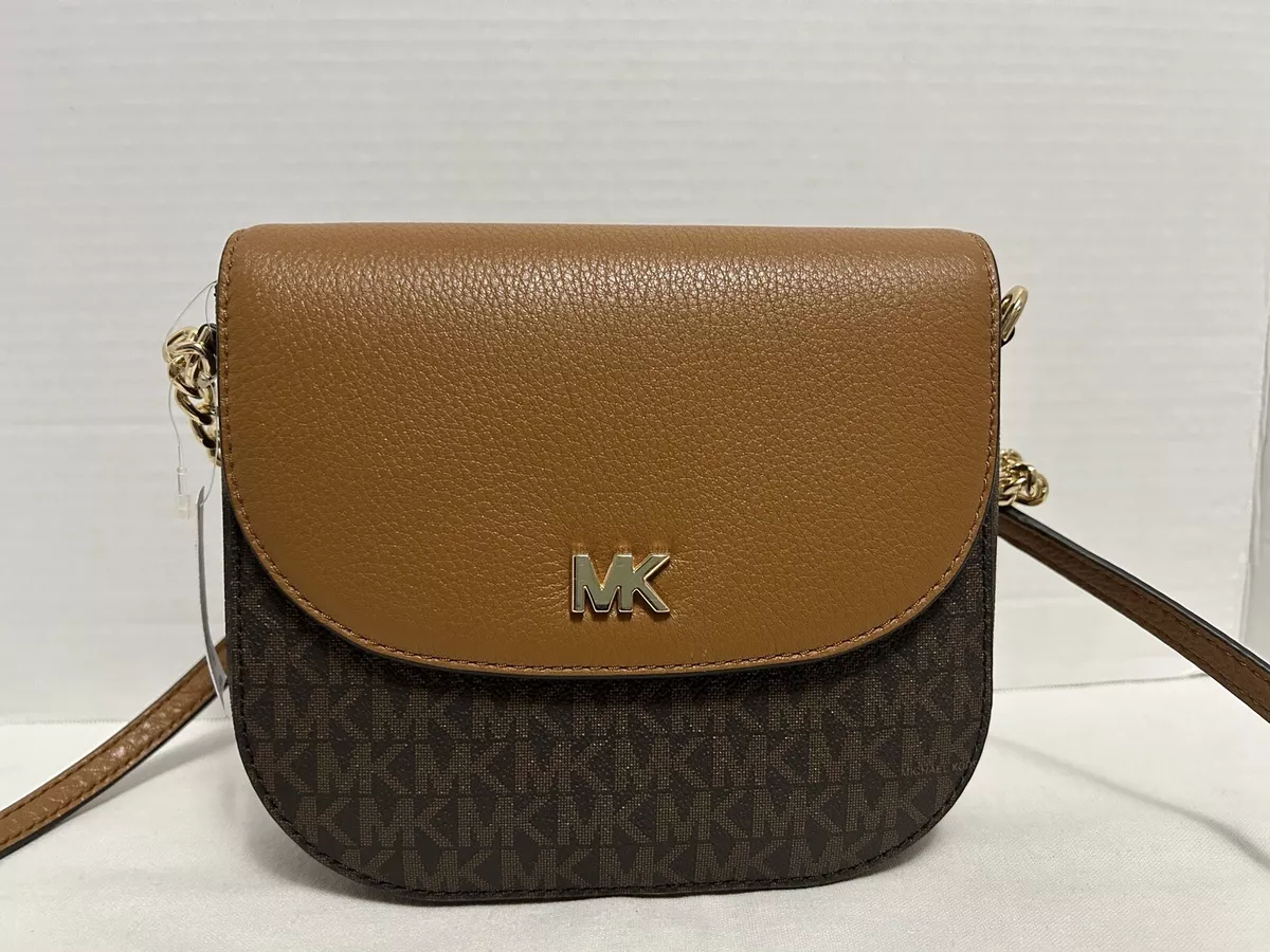 Michael Kors Brown Acorn Crossbodies Half Dome Crossbody Bag