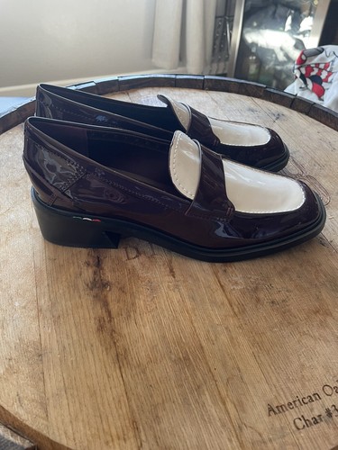 Sarto Franco Sarto Mujer Gabriella Charol Puntera Cuadrada Mocasines Tacones NUEVO - Imagen 3 de 11