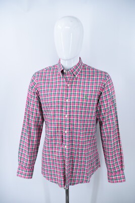 Vintage Polo Ralph Lauren Plaid Lightweight Oxford L/S Button