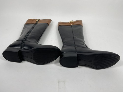 TOMMY HILFIGER SHYENNE 3 WOMENS BLACK EQUESTRIAN BOOTS SIZE 5.5 - Picture 3 of 5