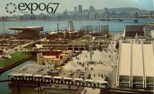 EXPO '67 Postcard from Montreal Canada EXCITING VIEW