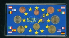 SPAIN 8 Coins Euro SET: 2€ ; 1€ ;50 Cents 20; 10 ;5 ;2 ;1 Cent (1999-2001)