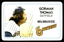 1981 Perma-Graphics SS Credit Cards Gorman Thomas #125-029 Milwaukee Brewers