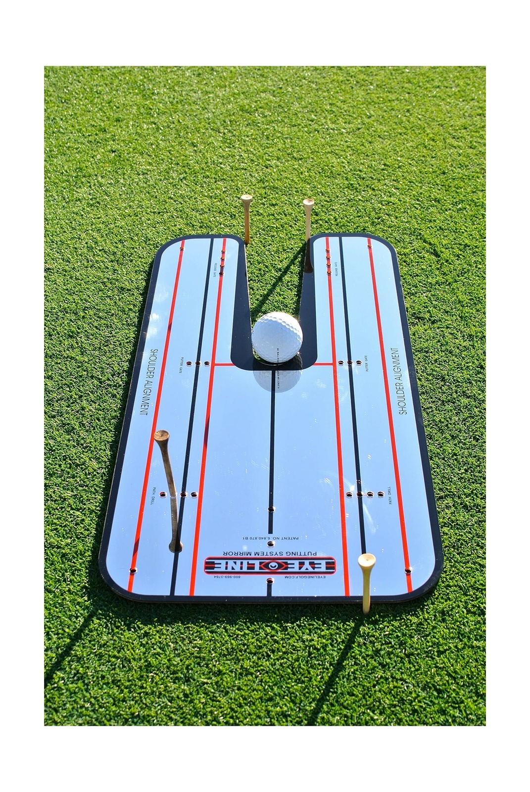 EyeLine Golf Patented Classic Putting Mirror Training Aid Portable