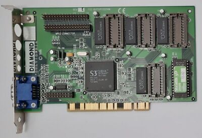 Diamond Stealth 3D 2000 PCI Grafikkarte (S3 ViRGE, 86C325, 2MB, retro, 1996)