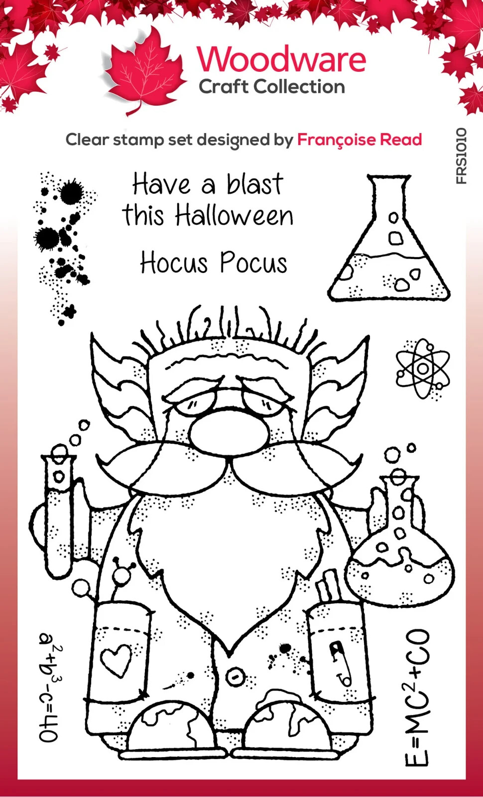 Woodware Clear Stamp Francoise Read 4"" x 6"" Stamps Professor Gnome FRS1010