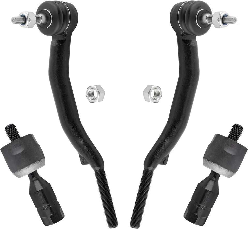 Front Inner Outer Tie Rod End Links For 2004 2005 2006 2007 2008 09 Cadillac SRX - Image 2 of 4