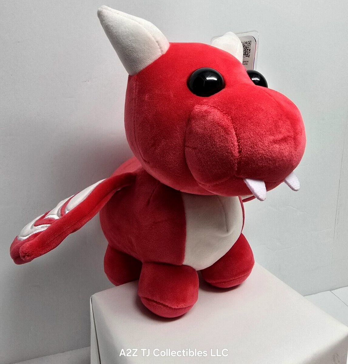 Adopt Me Plush Set of 6, Turtle Red Dragon Dog Cat Puffin Dinosaur