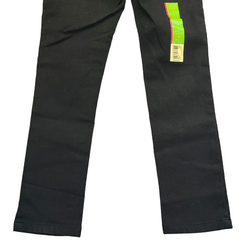 Faded Glory Black Jeans Super Skinny Girls Pants Sz 6 Adjustable Waist - Picture 6 of 10