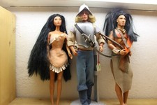 Disney Puppe Mattel Pocahontas,  drei Figuren